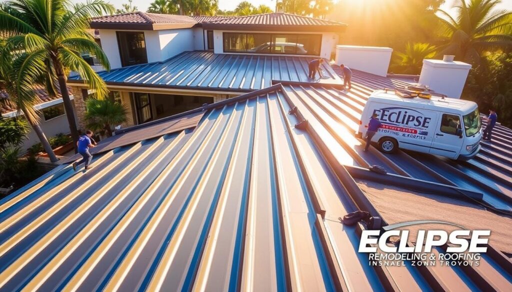 metal roofing installation