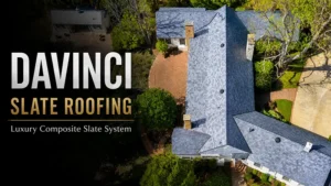 Class A fire rated composite tile roof on a Los Angeles hillside home